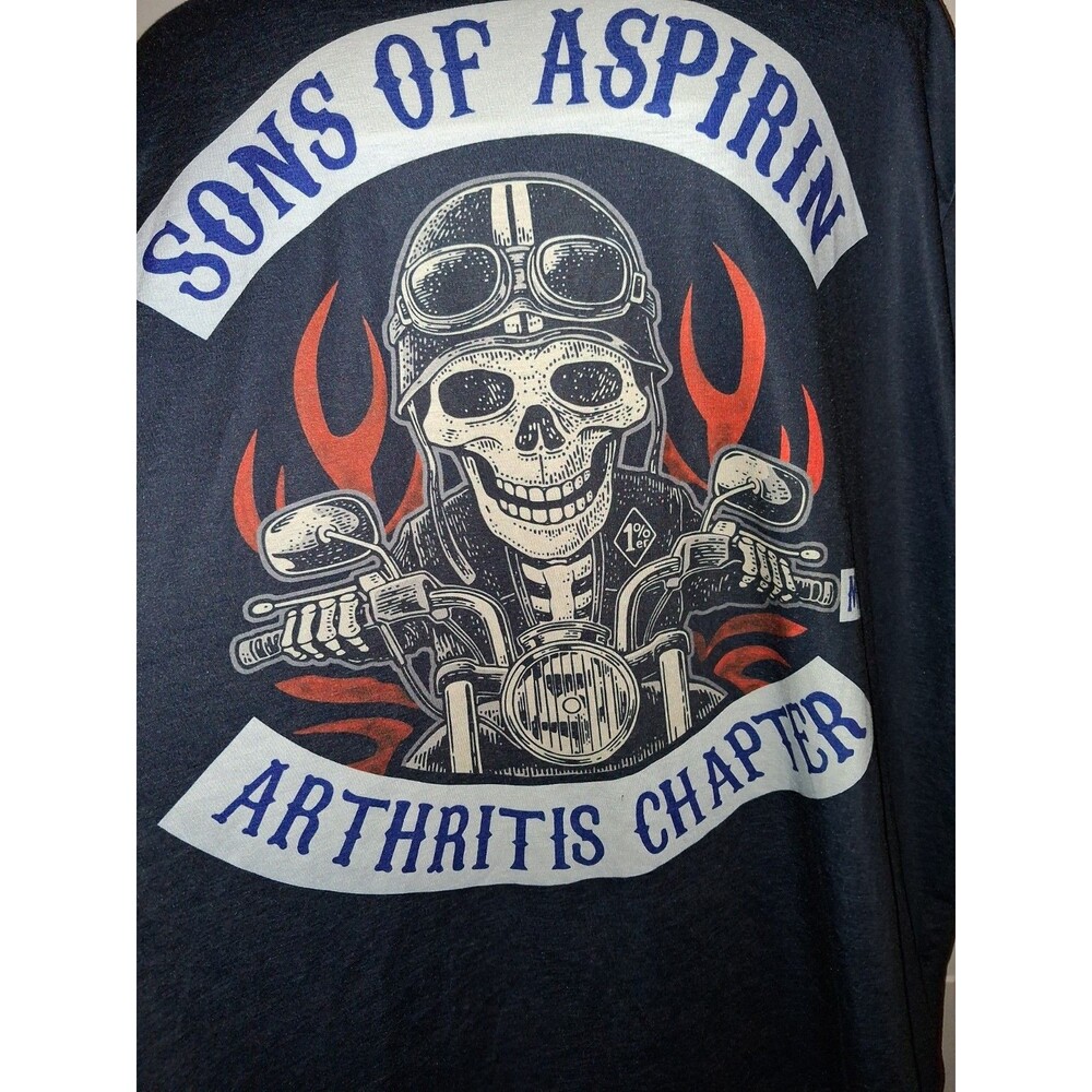 Sons of Aspirin, Arthritis Chapter, Men's Shirt Size 4X - 5X (No Tag), Funny